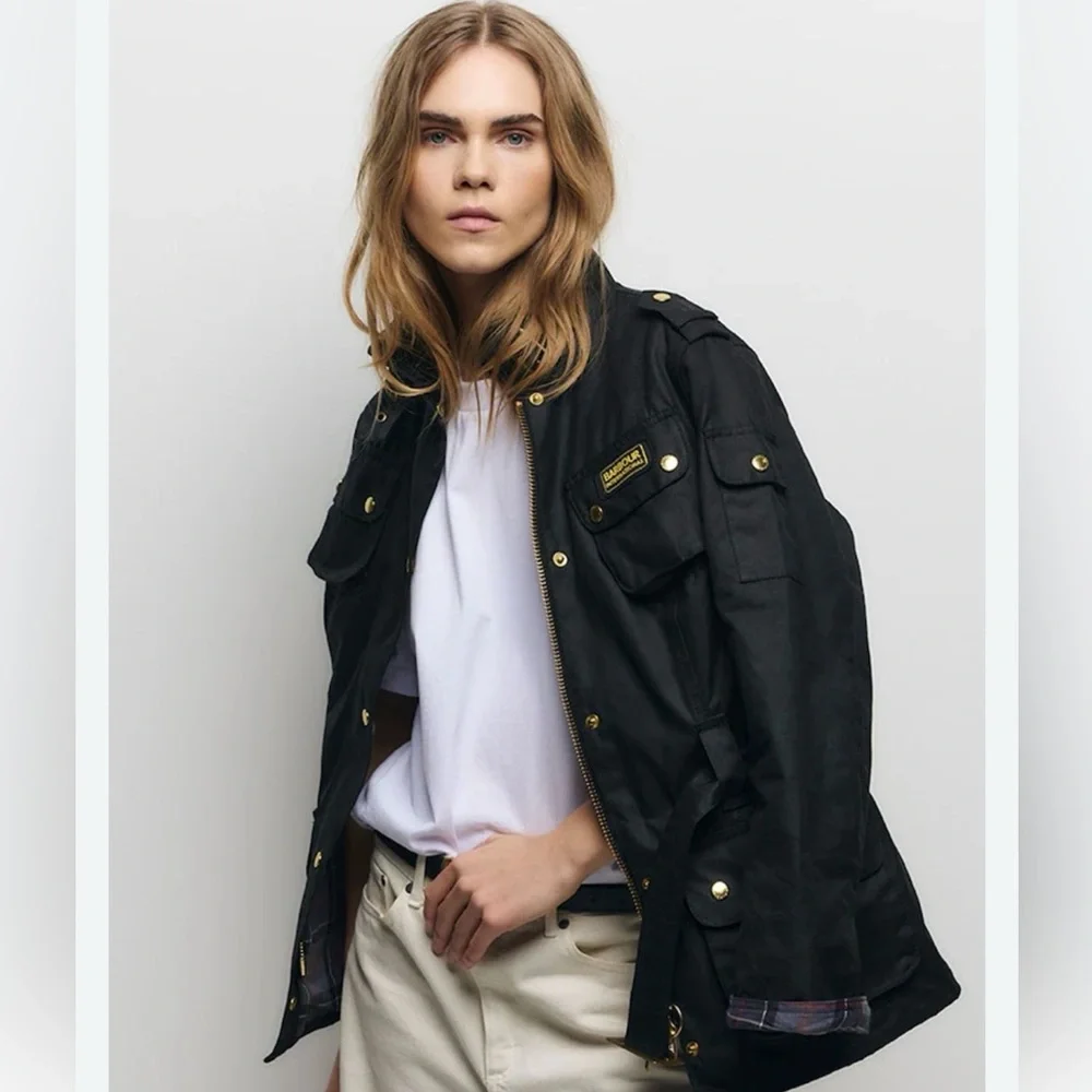 Barbour Black Utility Jacket for Women - Picture 1 of 10